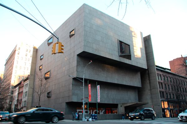 The Breuer Building in New York City has a top-heavy massing not dissimilar from the AnZa espresso machine.