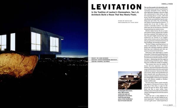 From the Archive: Floating on Air in the Tradition of Lautner’s Chemosphere
