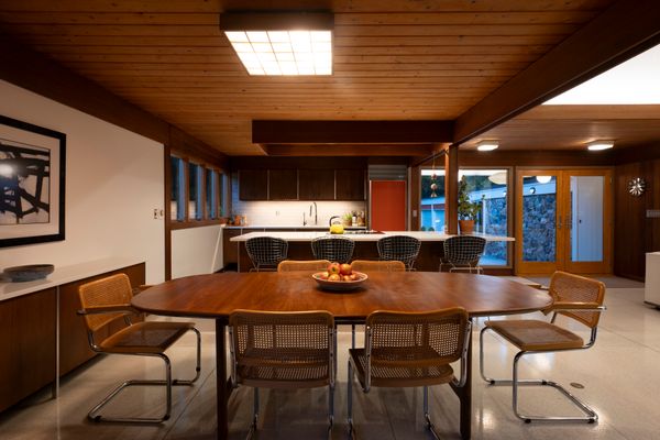 Redwood Beams Meet Walls of Glass in This $1.2M Minneapolis Midcentury