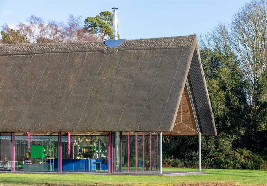 A U.K. Farmstead Tests the Limits of Country Living—Down to a Hot Pink Structure