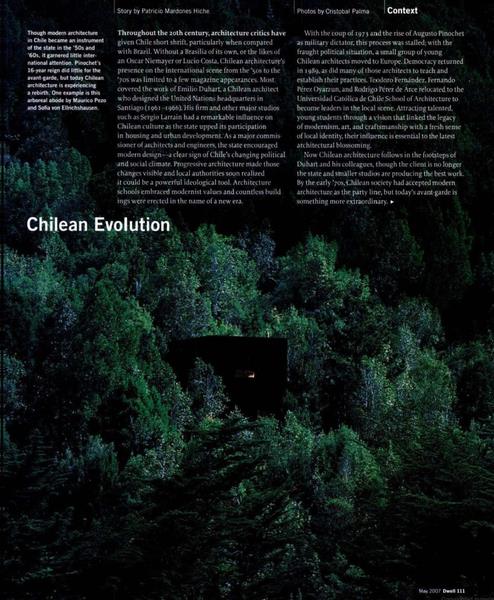From the Archive: The Rebirth of Chilean Architecture