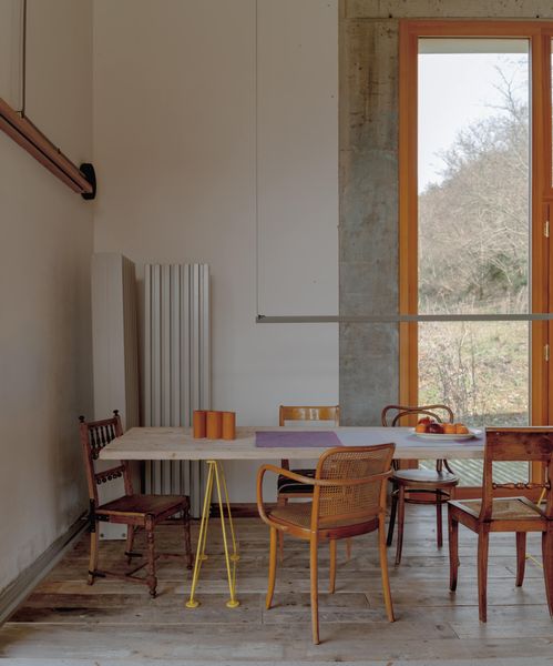 Terra-Cotta Creates a Surprising Terrazzo Floor at This Renovated Italian Barn