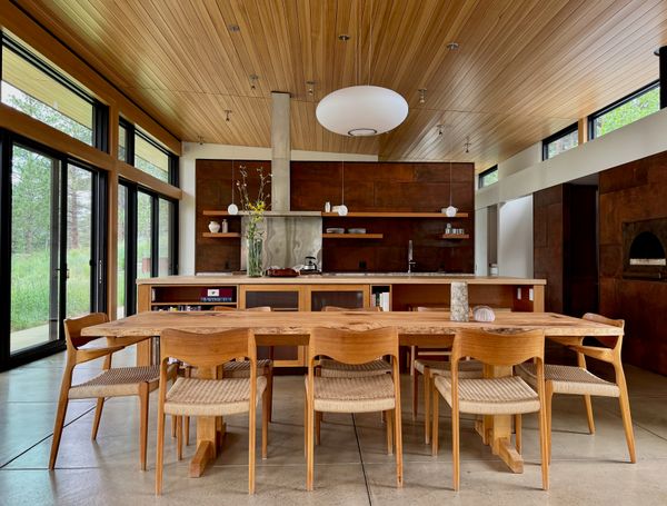The Rocky Mountain Institute was kept on retainer as a consultant thorough the design process, helping to limit the ecological impact of the home.