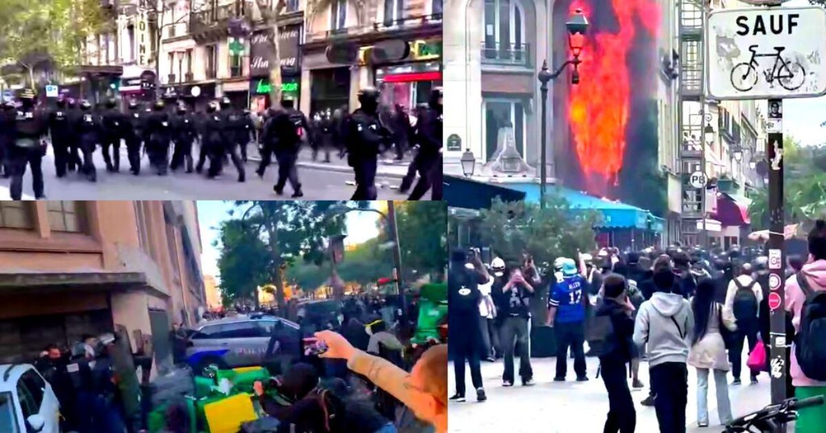 PARIS IS BURNING – AGAIN: New Prime Minister Lecornu Has a First Day of Hell With Widespread Protests, Violence and Destruction (VIDEOS)