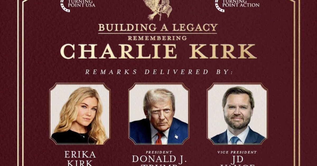 JUST IN: President Trump, JD Vance, Tucker Carlson, Trump Admin Officials Among All-Star Lineup of Speakers at Charlie Kirk’s Memorial on Sunday