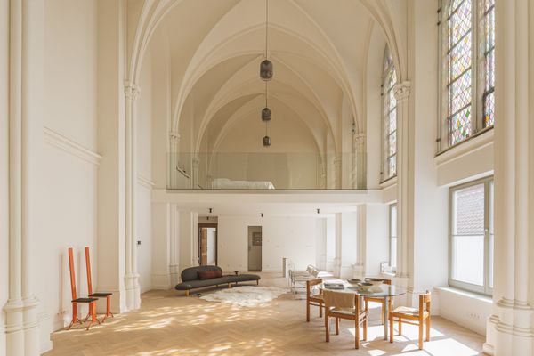 Heavenly Light Pours Through Stained Glass in This $1.7M Converted Convent in Antwerp