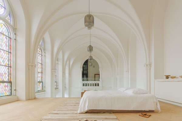 Heavenly Light Pours Through Stained Glass in This $1.7M Converted Convent in Antwerp