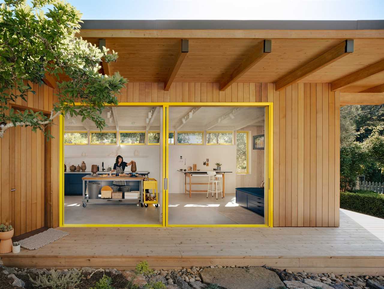 Budget Breakdown: To Fill an ADU With Light, $55K Yellow Window Frames Were a Design Necessity