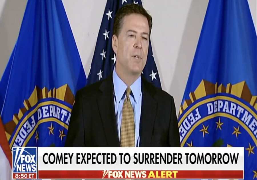 REPORT: Disgraced Former FBI Director James Comey Expected to SURRENDER Today, Friday Morning