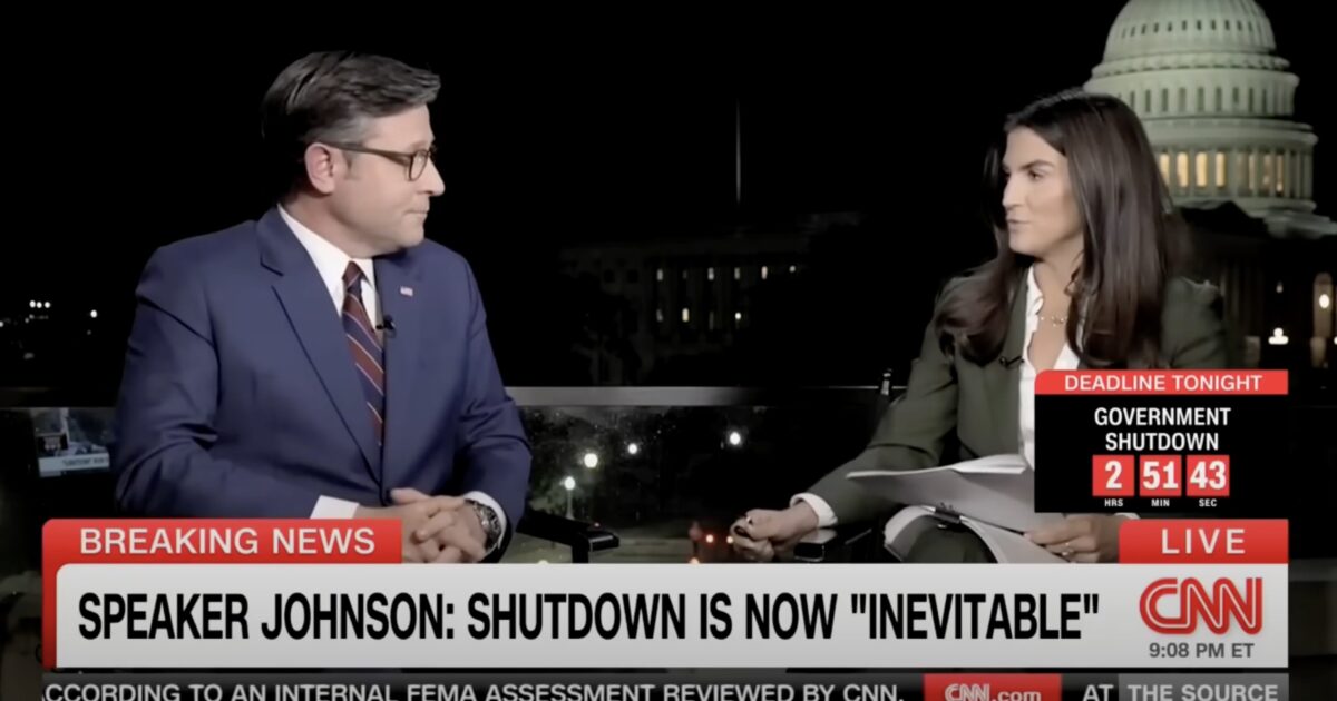 CNN’s Kaitlan Collins Tries to Run Cover for Schumer’s Reckless Shutdown – Speaker Mike Johnson Dismantles Her Narrative with Brutal Fact-Checks