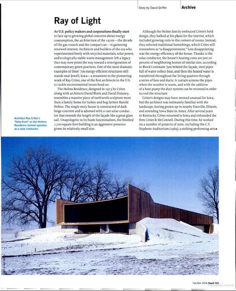 From the Archive: The Pioneering Green Practices of Ray Crites