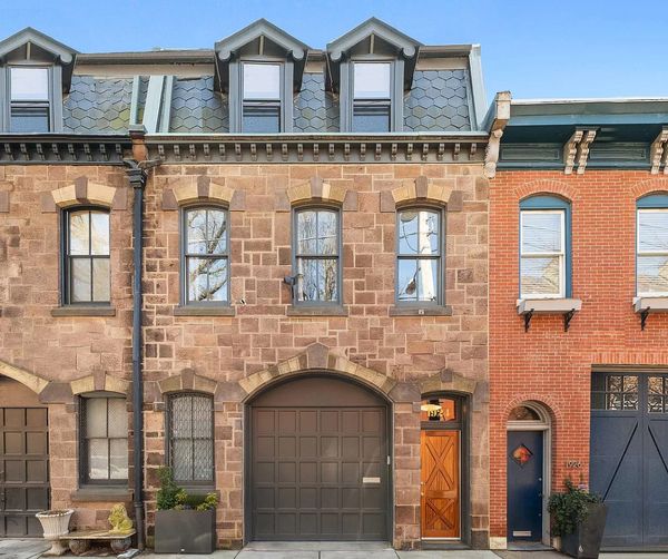 The former carriage house is located in Philadelphia's Fairmount neighborhood on a block w ith other historic carriage houses.