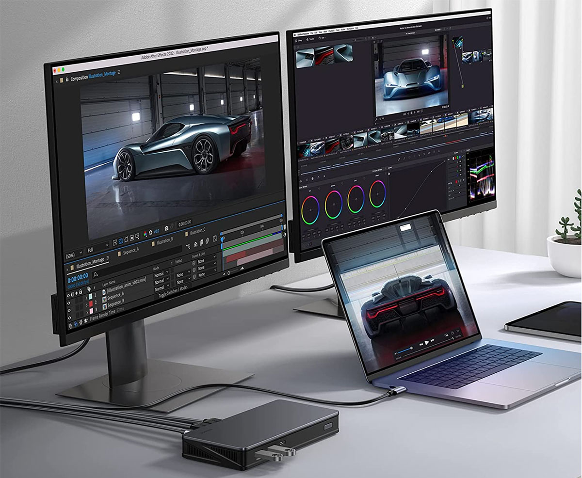 Ugreen 9-in-1 USB-C Docking Station – two 4K displays at 60Hz