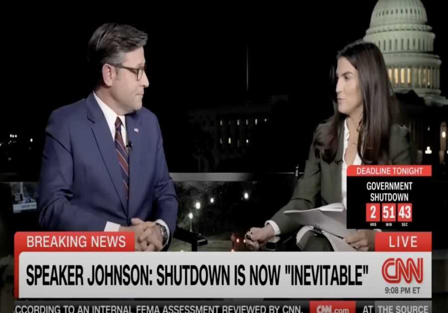 CNN’s Kaitlan Collins Tries to Run Cover for Schumer’s Reckless Shutdown – Speaker Mike Johnson Dismantles Her Narrative with Brutal Fact-Checks