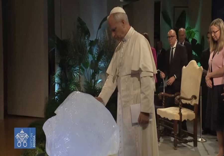 Woke Pope Leo XIV Blesses a Block of Ice as Climate Activists Perform ‘Earth-Worshipping Ritual’ (VIDEO)