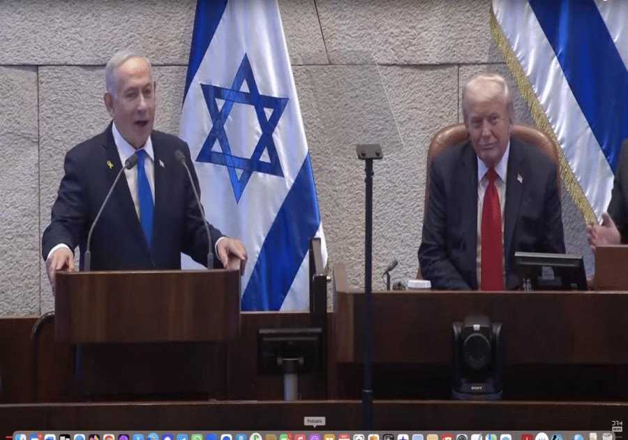 Netanyahu to Trump in Knesset: “When others were weak, you were strong. When others abandoned us, you stood by our side.”