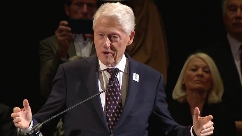 Bill Clinton Spotted with Giant Bandage on His Nose