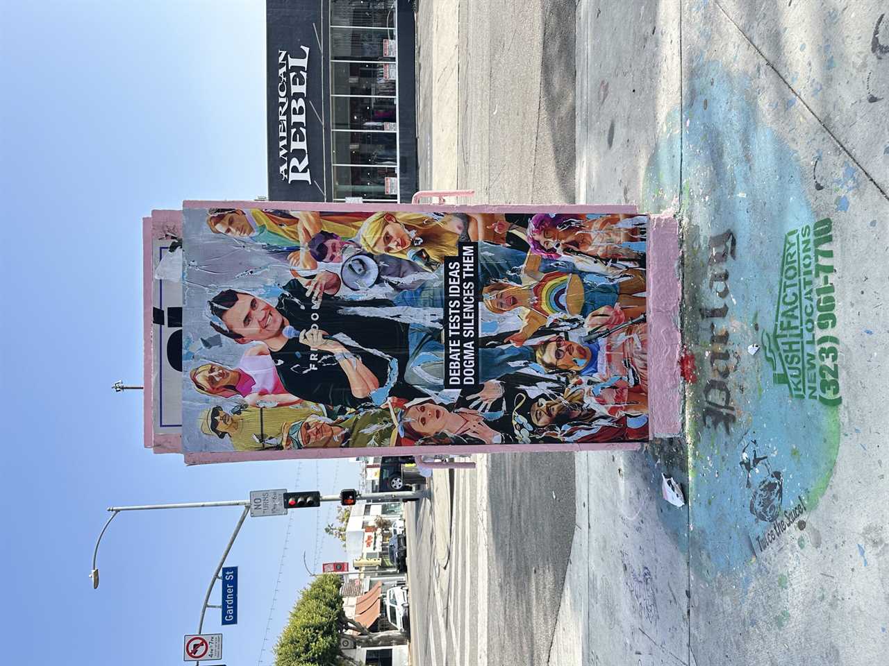 Charlie Kirk poster Sabo