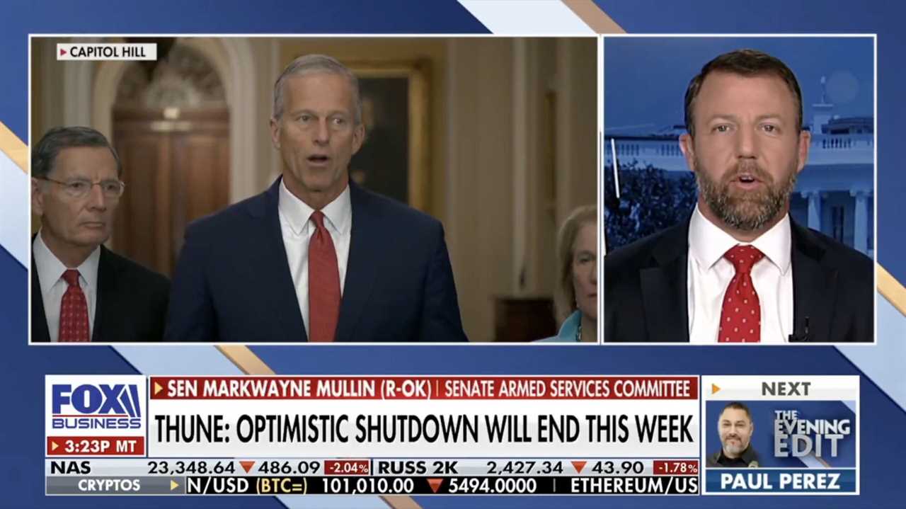 Senators discuss the potential end of the government shutdown during a Fox Business segment from Capitol Hill.