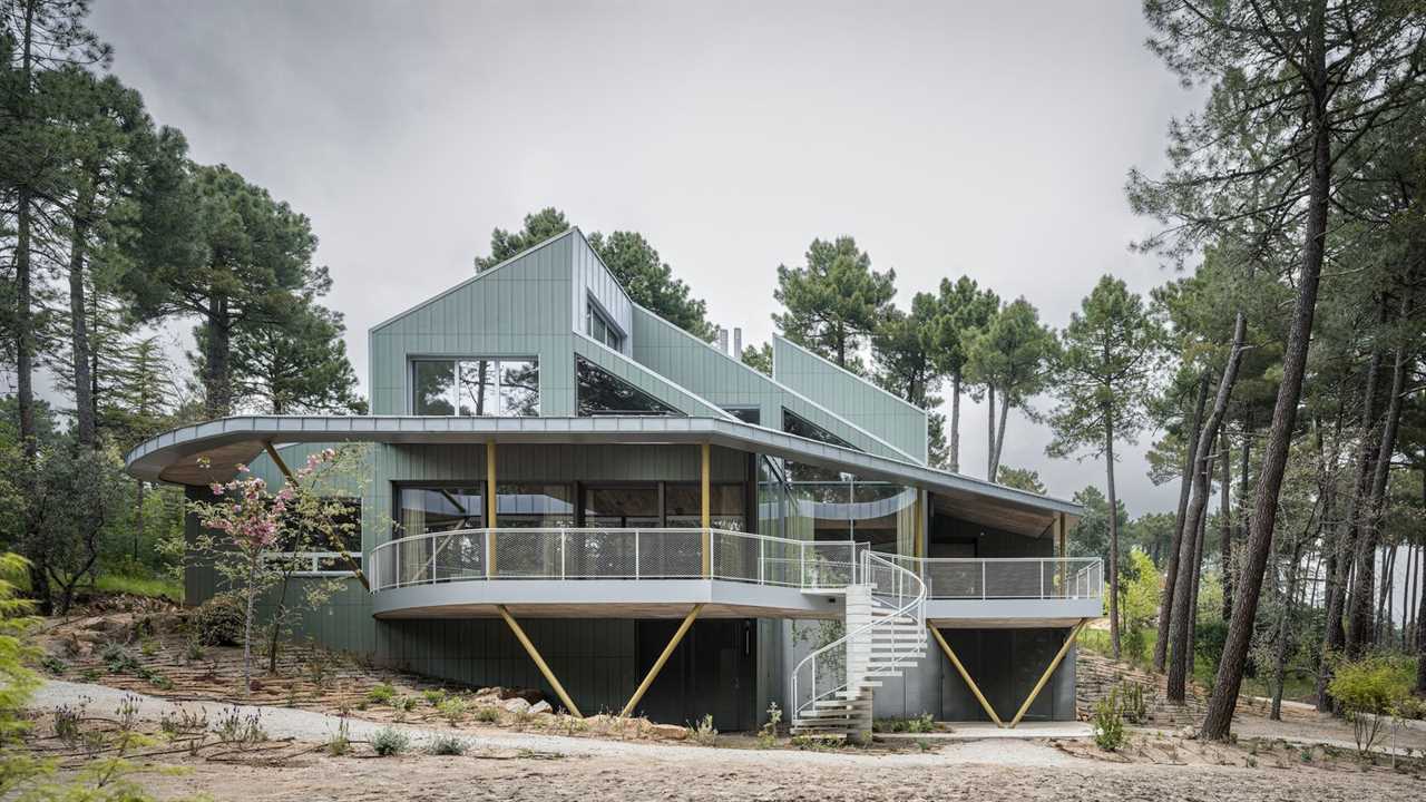 A Graywater Pond Doubles as a Frog Habitat at This Forest Retreat Outside Madrid