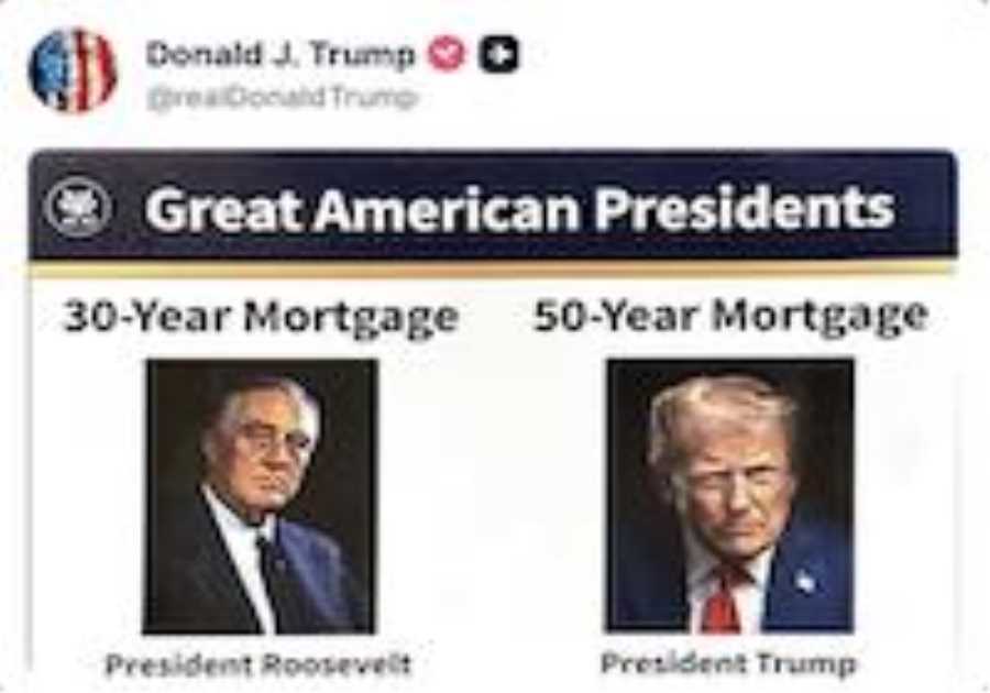 Trump proposes 50-year mortgage to help affordability