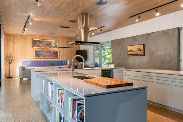 Cross the Bridge to Enter This $1.4M Dallas Home Wrapped in Cor-Ten Steel