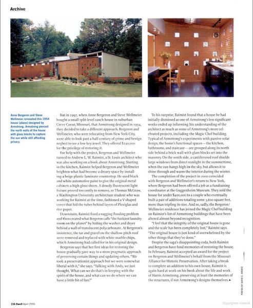 From the Archive: A Harris Armstrong Expert Preserves One of the St. Louis Modernist’s Hidden Jewels