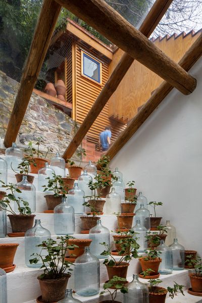 To Get to the Guest Unit at This Mexican Home, Just Take the Tunnel From the Roof