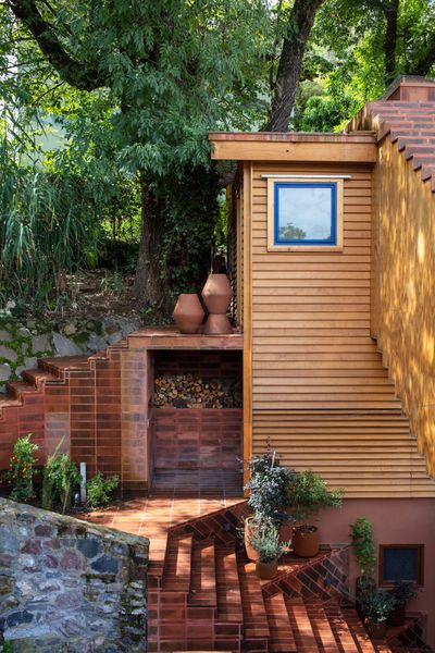 To Get to the Guest Unit at This Mexican Home, Just Take the Tunnel From the Roof