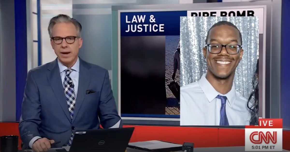 CNN’s Jake Tapper Forced to Apologize After Identifying Black Pipe Bomb Suspect as “White Man”