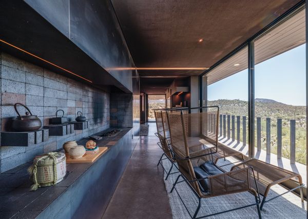 The Phoenix valley sits south and the Continental mountains are east of the home.