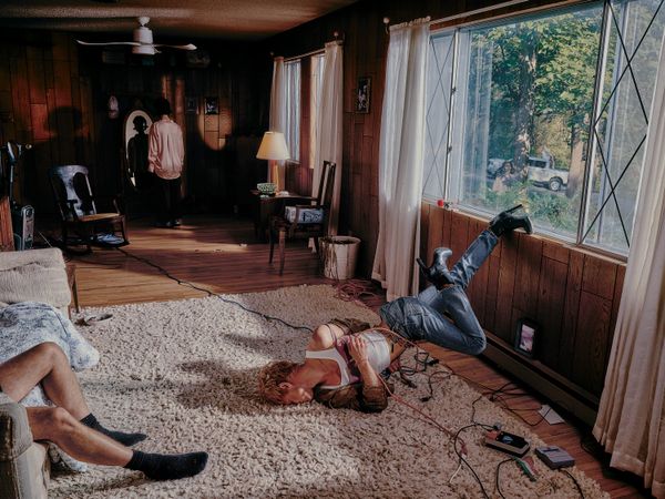 The promotional photography for Perfume Genius’s 2025 album, <i>Glory</i>, was shot at a house in art director Cody Critcheloe’s native Kansas City, Missouri. The album cover (a similar but slightly different image as the above) is one of five nominees for the inaugural Best Album Cover category in the 2026 Grammy Awards.