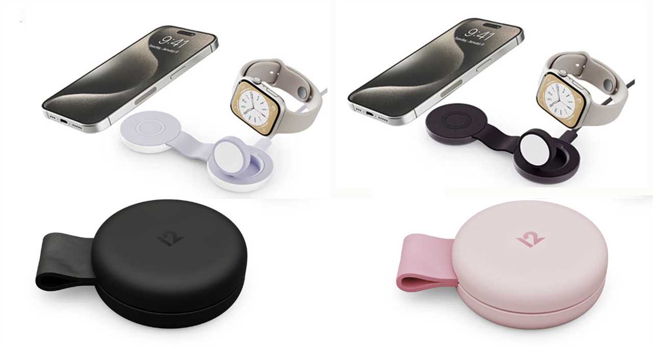 Twelve South ButterFly SE 2-in-1 Qi2 Charger – Super-compact iPhone & Watch charger