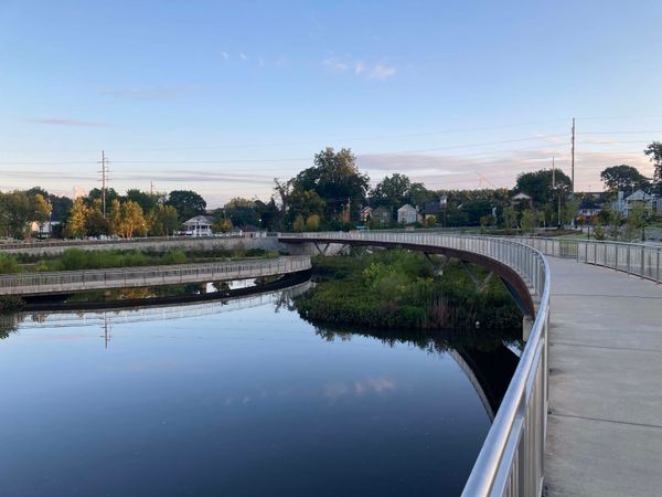 Atlanta’s Cook Park absorbs stormwater that once inundated the surrounding community, combining flood protection with a recreational space.