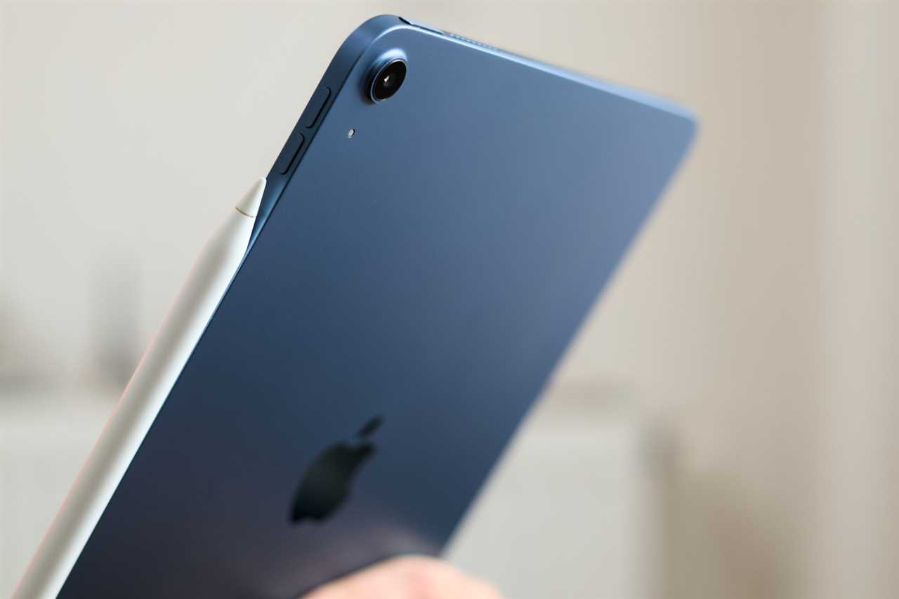 iPad Air held in hand