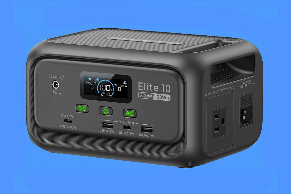 Bluetti Elite 10 Mini Power Station – Compact battery pack with AC & DC outlets