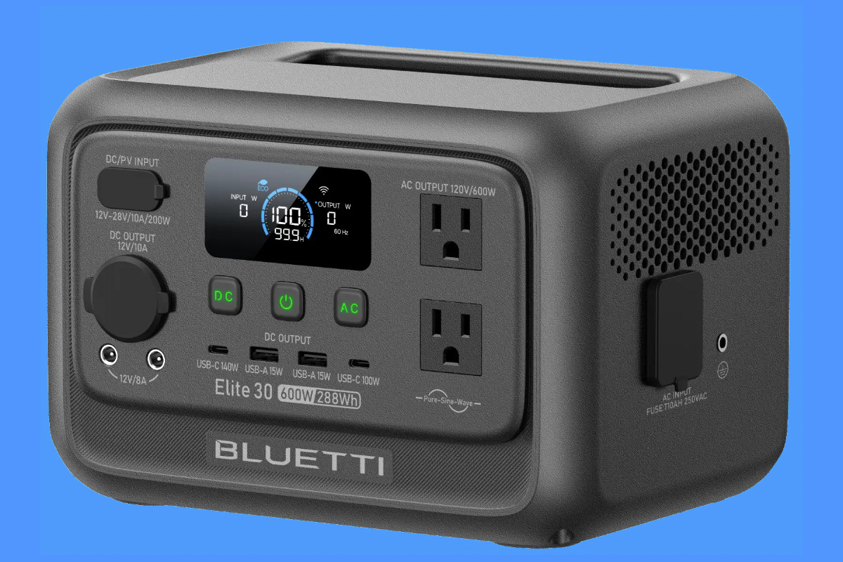 Bluetti Elite 30 V2 – Compact power station with 600W max output