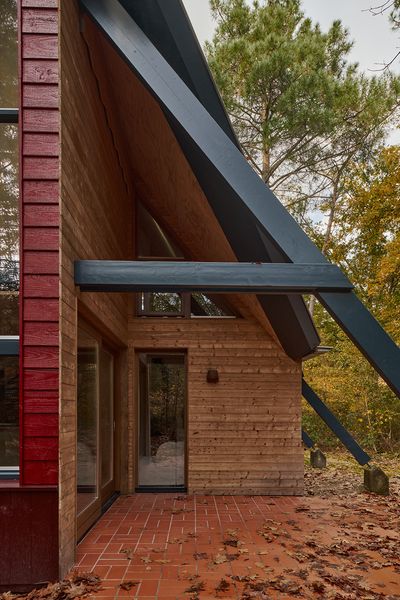 A Dutch Family’s Renovated A-Frame Cabin Doubles as a Bat Hotel