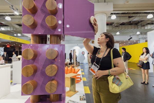 A modular storage system with a sense of humor from French brand Appartement2. The units come in a variety of colors.