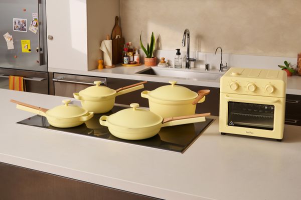 Our Place’s cookware in Butter Yellow