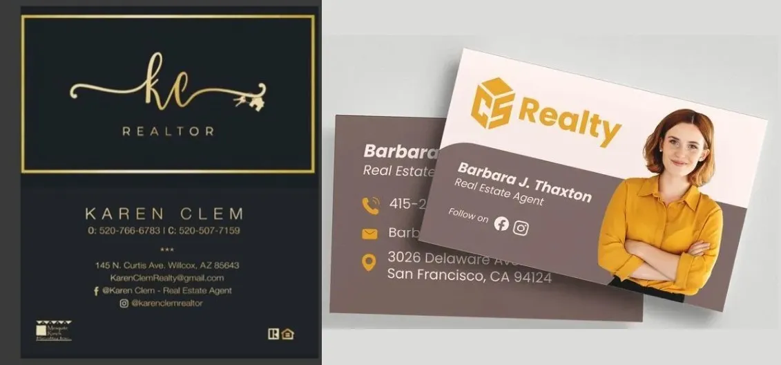 Luxury black and gold business card.