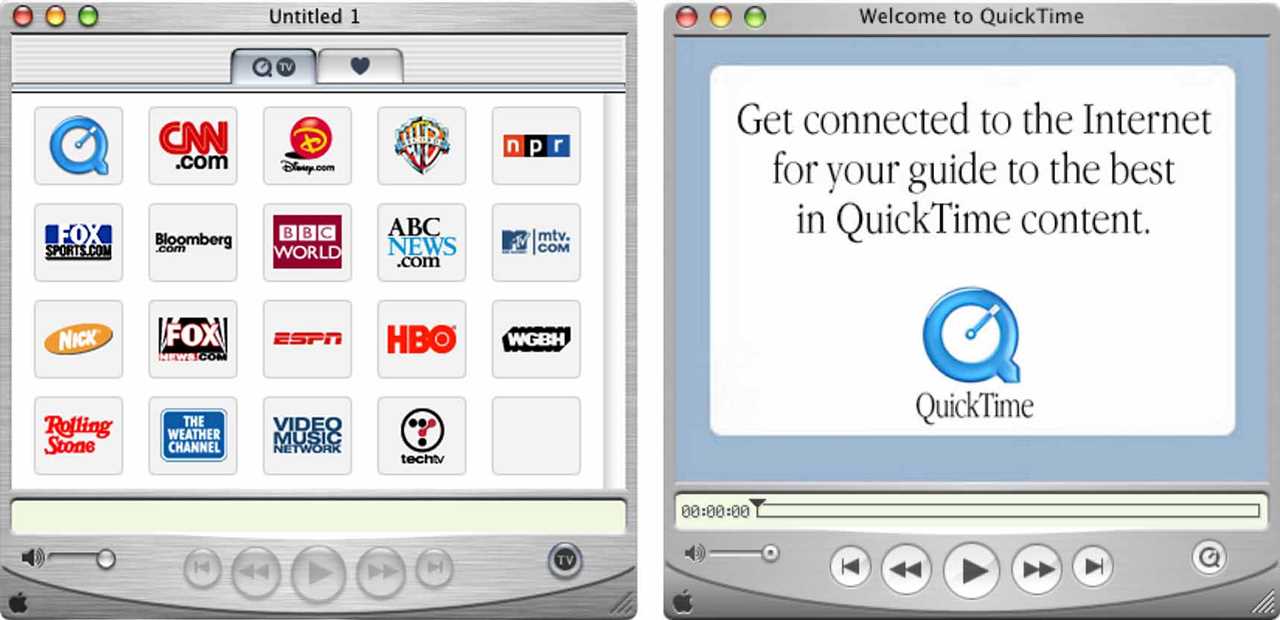 Old QuickTime interface