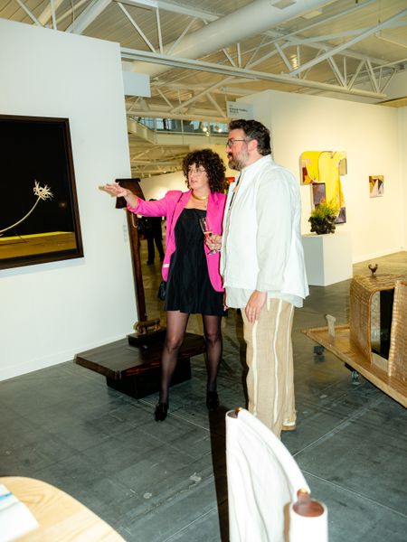 With designer Minjae Kim working in quilted fiberglass and carved wood, and photographer Dominik Tarabański crafting fragile sculptures and flower arrangements that he photographs, both artists deal in the language of ephemerality, toggling between the realms of the precious and the disposable. Marta’s booth was a powerful reminder of the beauty found in this tension.