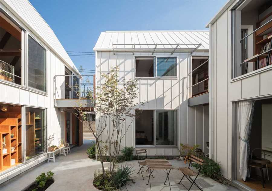 In Tokyo, Four Volumes Form a Miniature Village Where a Family Writes, Draws, and Plays Music