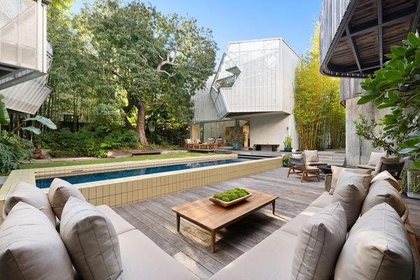 A Dramatic  Family Compound With Light-Screening Geometric Terraces in Venice Seeks $9.9M