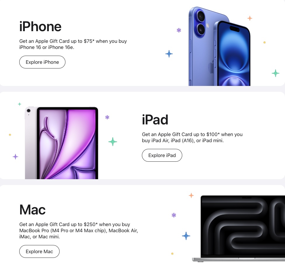 Apple Black Friday prices