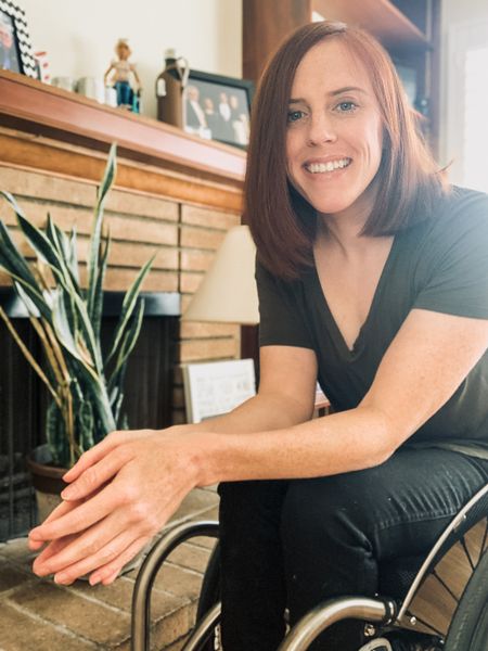 Katherine Beattie in her Altadena home before the fire. "It was never going to be the perfect house, but I grew to love it,