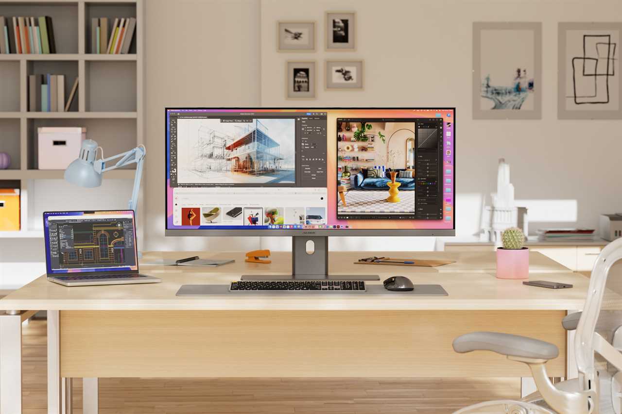 Alogic Edge 5K 40 inch desk 5