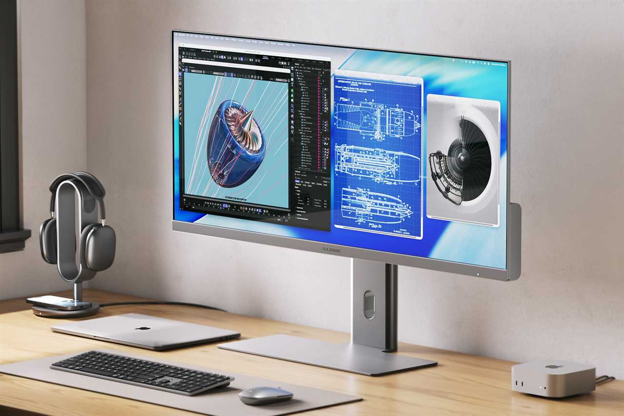 Alogic Edge 5K 40 inch desk 2