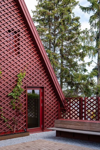 How a Tiny Red Home in Norway Turned Into a Compound of Gables